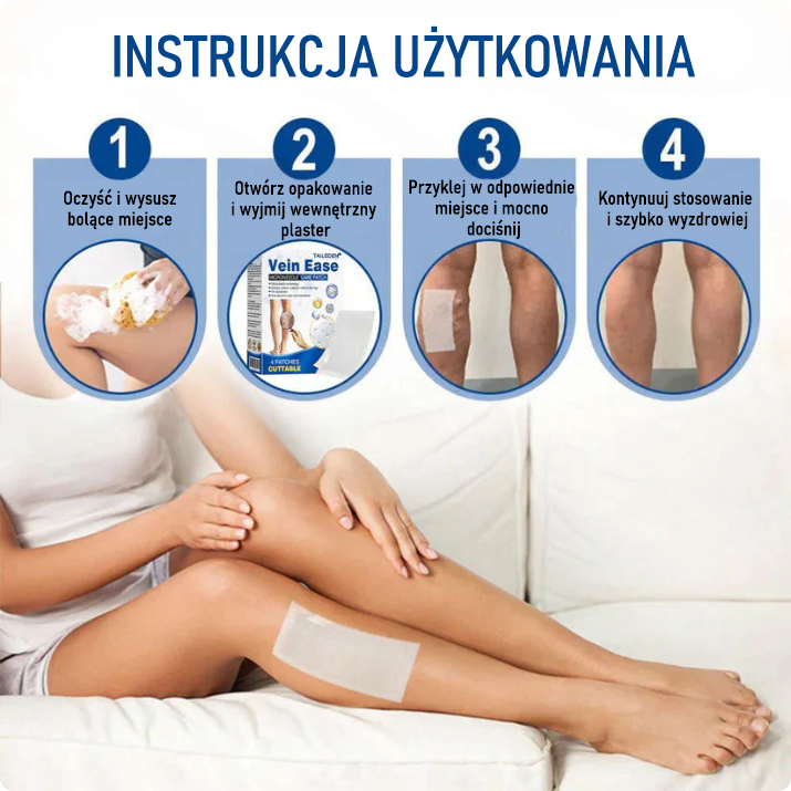 🤩🇵🇱👨‍⚕️✅TAILEDEN® VeinEase Plastry z Mikronakłuciami⚡Natychmiastowa ulga, długotrwałe rezultaty