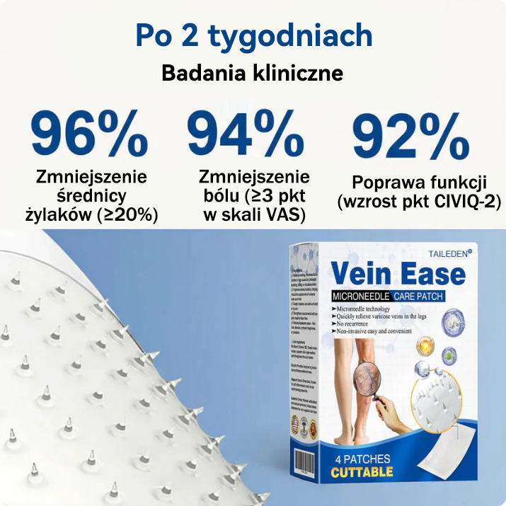 🤩🇵🇱👨‍⚕️✅TAILEDEN® VeinEase Plastry z Mikronakłuciami⚡Natychmiastowa ulga, długotrwałe rezultaty